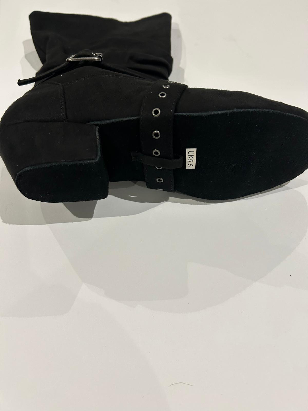 BB-Black Suede Boots