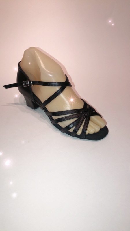 5000-BL -Black leather sandal